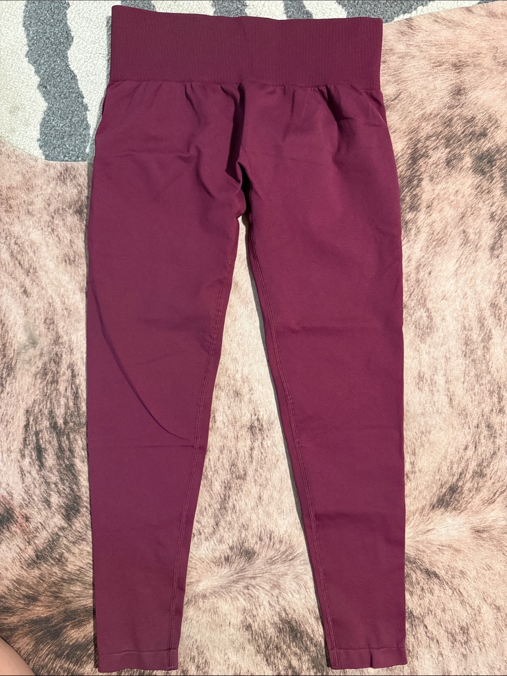 HALARA Maroon High-Waist Leggings